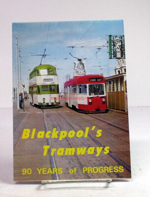 Poster~Blackpool's Tramways~90 Years of Progress~1975~Map & History & Trams