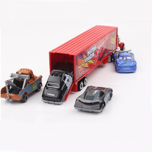 Collection Set Gifts 7pcs Cars 2 Lightning McQueen Racer Car&Mack Truck Kids Toy - Picture 10 of 14