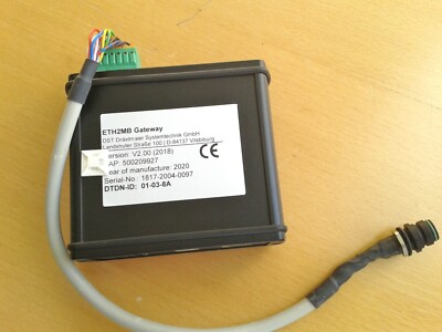ETH2MB Gateway DST Dräxlmaier Version: V2.00 (2018)