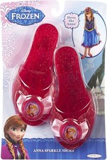 Frozen Anna Shoes 6-9 Costume Halloween Pink Sparkle Princess READ Runs Small