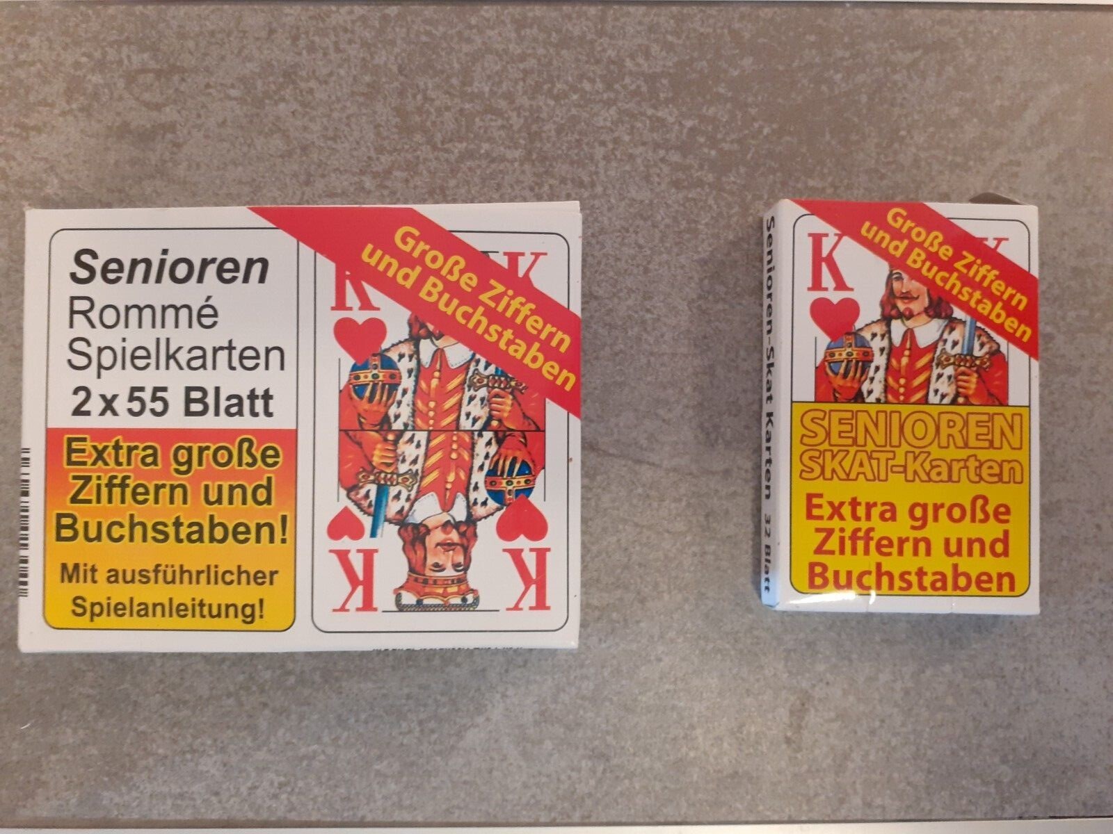 Kartenspiel seniorenkartenspiel Skat Rommé scherzgeschenk 50 60 70 80 Geburtstag