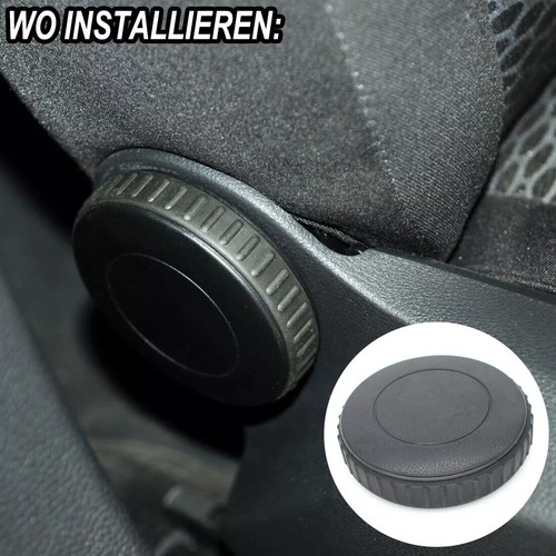 Seat backrest adjustment knob black for VW Golf Passat Bora NEW - Picture 7 of 9
