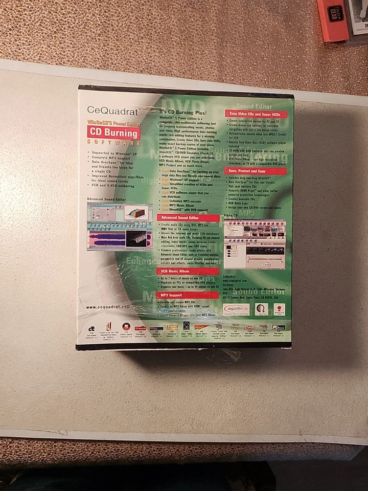 Cd Burning Software-CeQuadrant- WinOnCD 5 Power Edition- Premastering, Overspan - Image 3 of 4