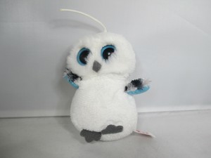 beanie boo owl keychain