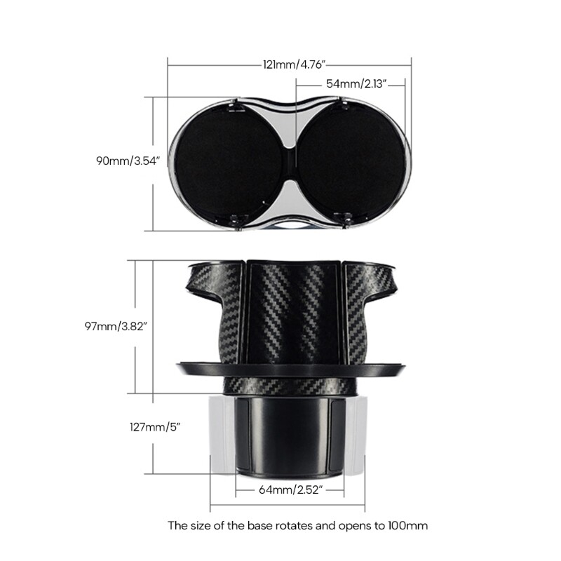 Car Cup Holder Insert Double Storage Beverage Stand Universal Car Drink