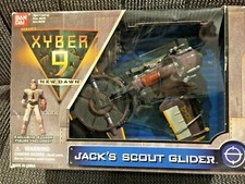 Ban Dai Xyber 9 New Dawn 4" Jack's Scout Glider which fires fake missiles 1999