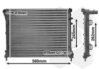 VAN Wezel WasserküHler MotorküHler Mechanisch GefüGt FüR Fiat 500 312_ 1.4