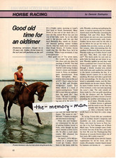 Golden Arrow race horse 1979 Picture Article 2 Page Clipping Real Cigarettes ad