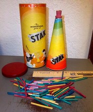 vintage International game of STAK, six games in one, Marks Brothers, nice color