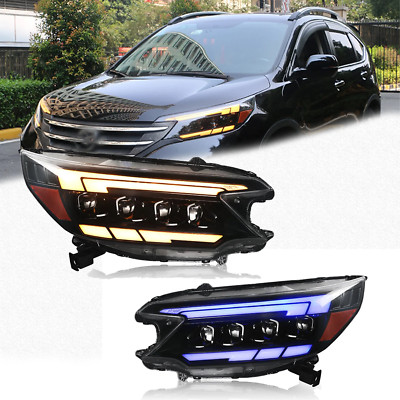 Upgrade Paar Led Scheinwerfer für Honda CR-V 2012-2014 Laser-Projektor DRL Lampe