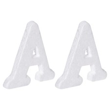 Foam Letters A Letter EPS White Polystyrene Letter Foam 100mm/4 Inch, Pack of 2