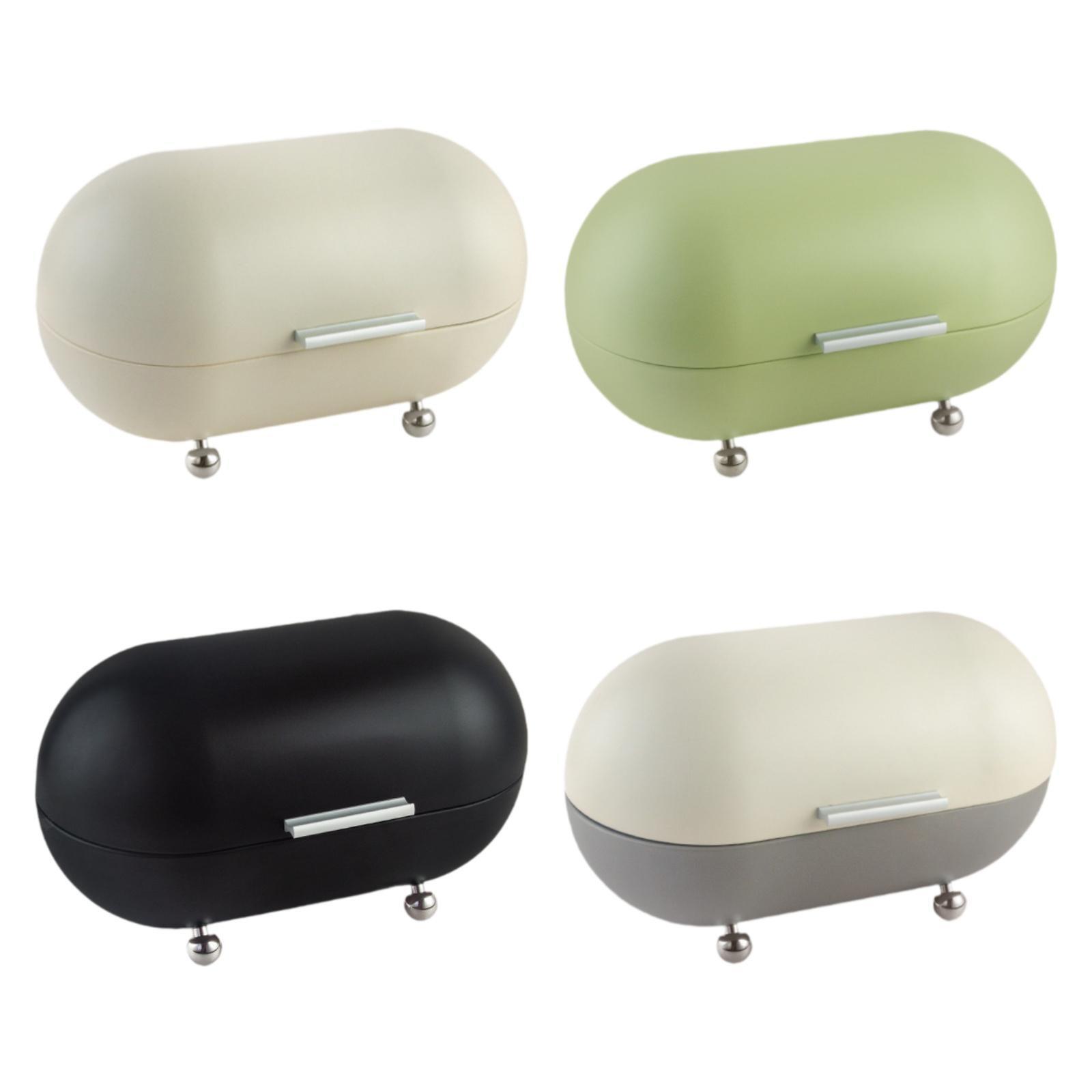 Brotkasten aus Metall, Brotaufbewahrungsbehälter für Backwaren, Küchentheke,