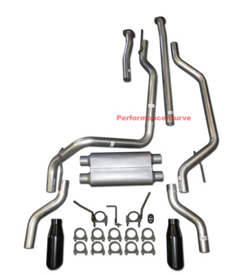 Performance Dual Exhaust Kit w/ Super V Muffler Fits 09 - 20 Toyota Tundra