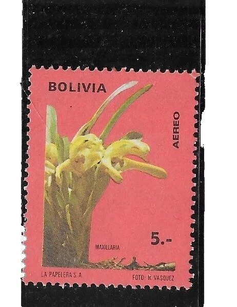 Mint Never Hinged/MNH Flowers Bolivian Stamps