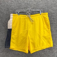 Roundtree  Yorke Swim Trunks Shorts Men M Medium Yellow Swimwear