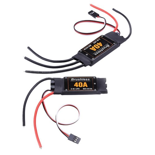 Contrôleur ESC Brushless 40A Pour Drone RC - Compatible Avion, Hélicoptère FPV - BEC 5V/3A - Programmable