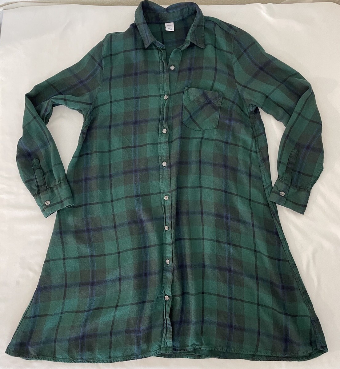 green long sleeve turtleneck dress Girls: In A Dream Green Plaid Blouse, (7/8) - The Mint Julep Boutique