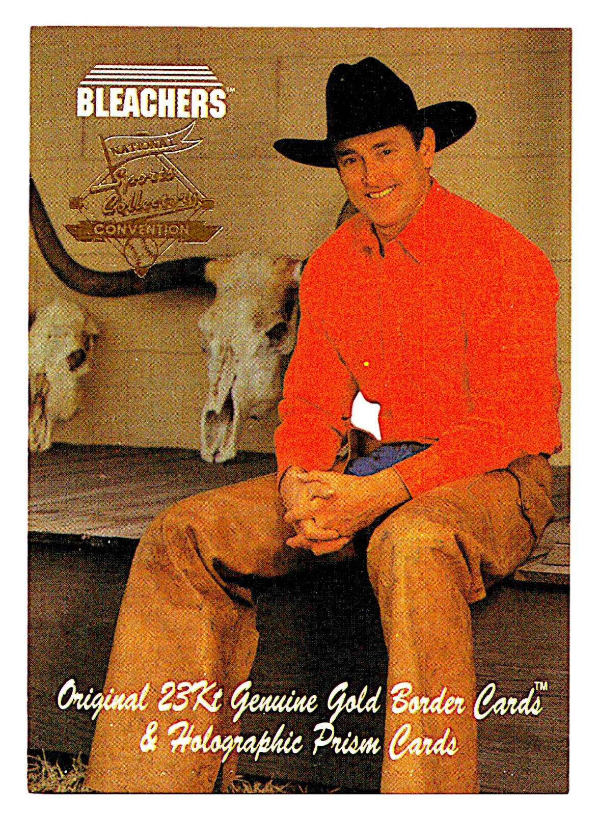 1993 Bleachers Nolan Ryan Promos NNO Western Clothing National Gold