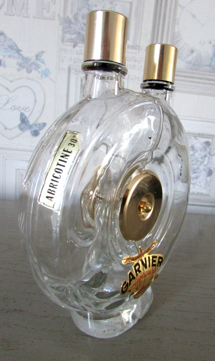 Bouteille vide Flacon Duo Garnier Liqueurs Enghien Paris France