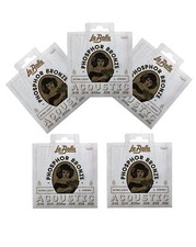 La Bella Guitar Strings 5-Pack Acoustic Phosphor Bronze Extra Light 010-050