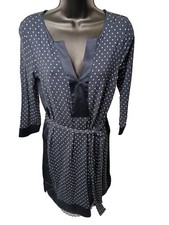 Ann Taylor X Small Blue And White V-neck Dress