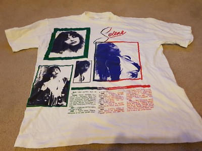 Vintage 90s Selena Chronology T-Shirt MEGA RARE! Large L Great 