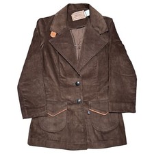 Vintage 1970s Levi  s Two Pocket Brown Corduroy Blazer Jacket
