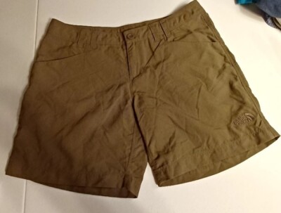 North Face Brown Tan Beigh Hiking Short size 6 6.5'' inseam gorpcore walking
