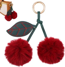 Amuseables Cherries Bag Charm Key Chain Plush Cute Gift