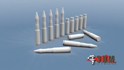 1:35 Resin 30 mm HE Shells and Casings for scale model Diorama