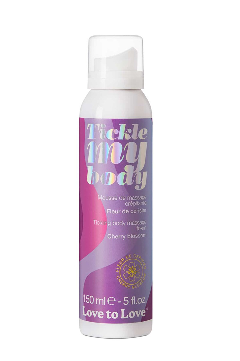 Mousse de massage crépitante fleur de cerisier pour votre rituel spa maison