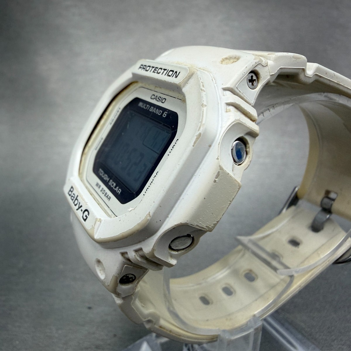Casio Baby-G BGD-5000 Watch Women 42mm White Alarm Chrono Solar