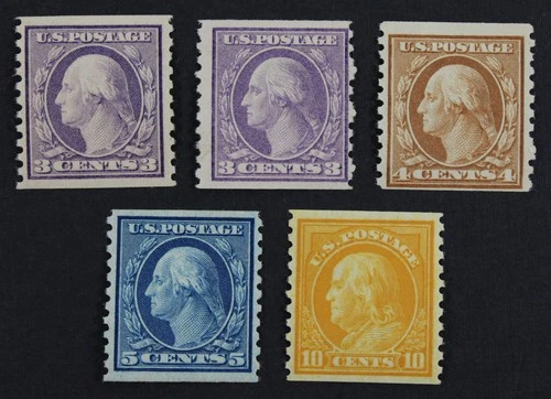 CKStamps: US Stamps Collection Scott#493-497 Mint NH/H OG