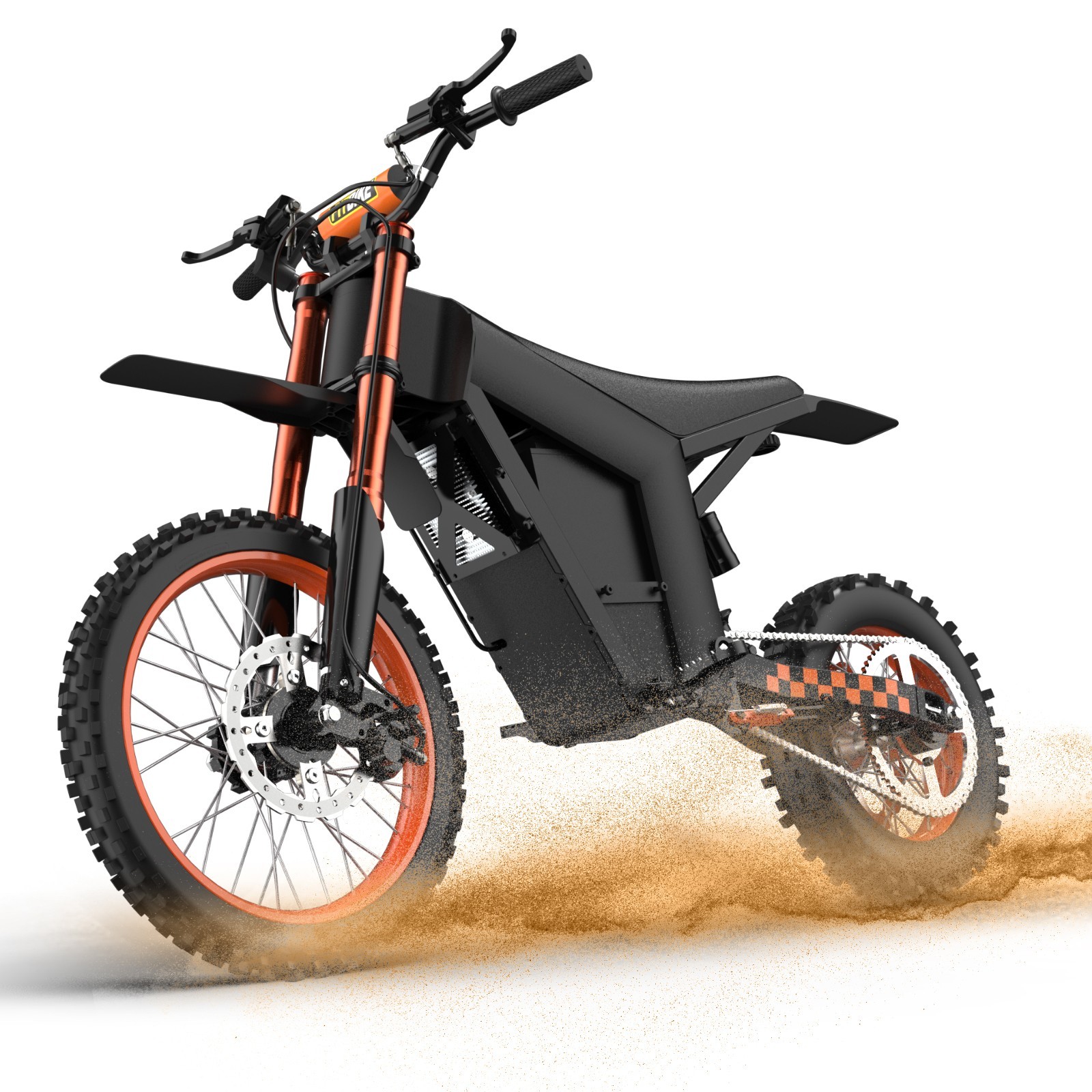 Electric Dirt Bike 3000W Peak Electric Motorcycle 48V/ 21AH E-MoutainBike 40MPH~