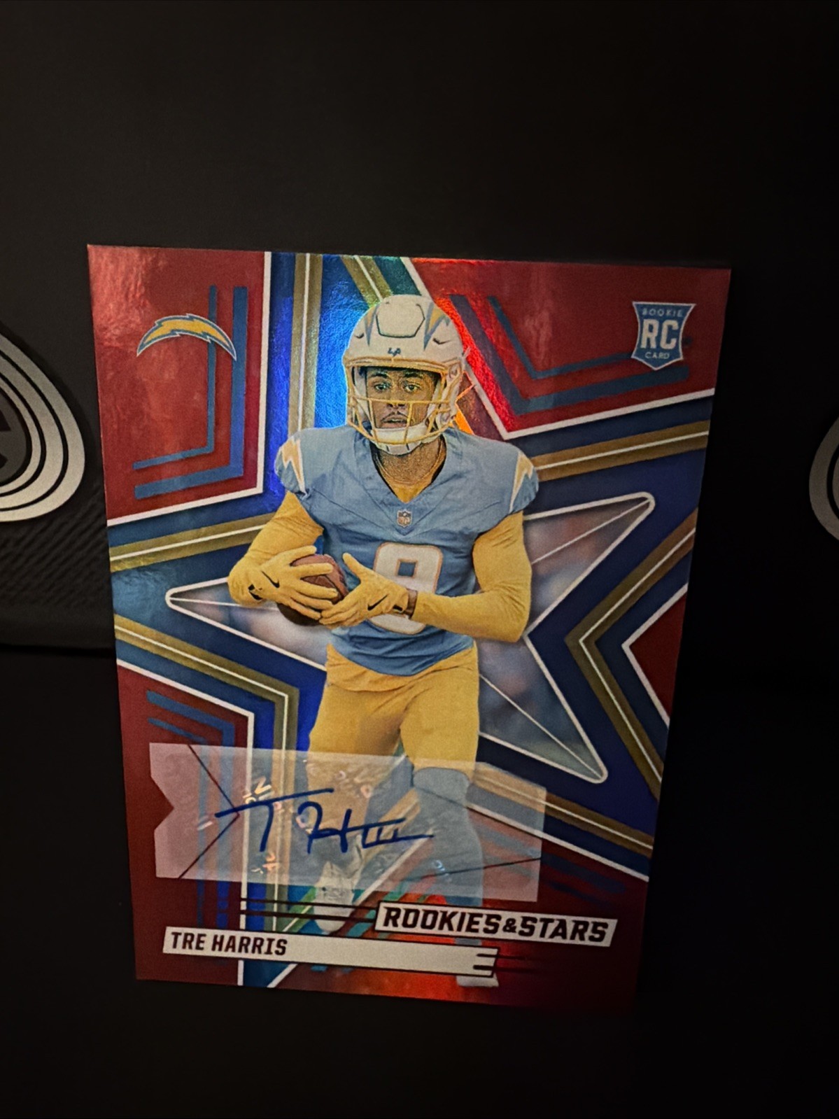 2025 Panini Rookies & Stars - Rookies Tre Harris #187 Red Signatures (AU, RC)
