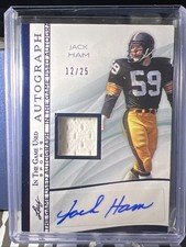 Leaf In The Game Used Sports 2025 Jack Ham Auto Game-Used IGA-JH1 /25