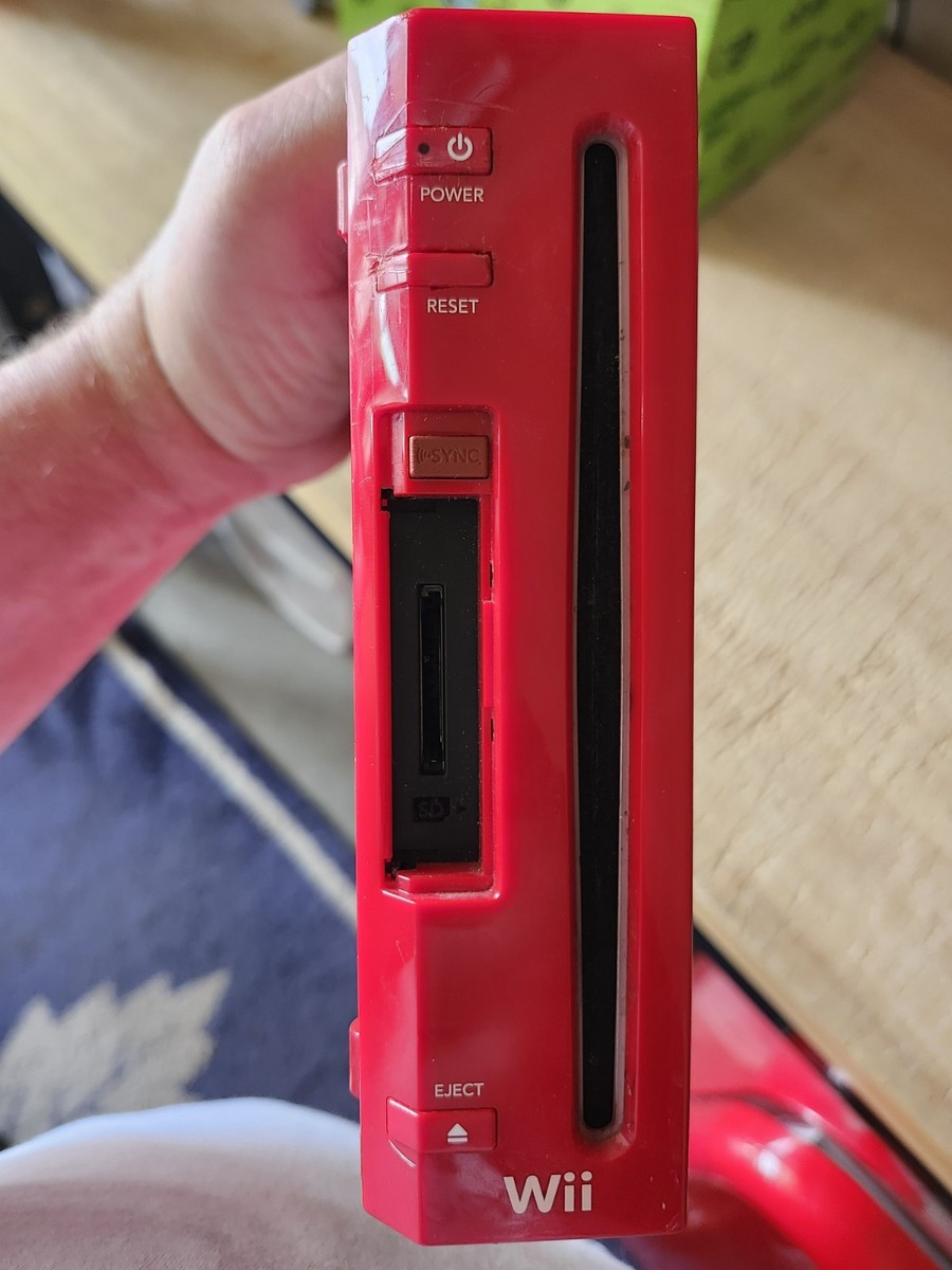 Nintendo Wii RVL-001 Red Console Used Tested No Chords | eBay