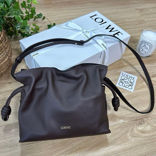 Loewe Mini Flamenco Crossbody Shoulder Bag Soft Leather Pouch Style