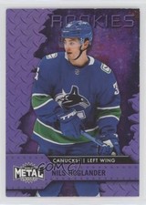 2020 Skybox Metal Universe Rookies Purple Spectrum /199 Nils Hoglander #142 0q3
