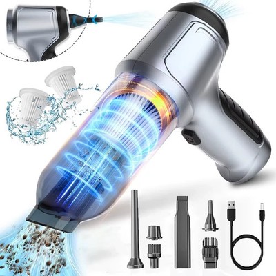 Car Vacuum Cleaner Wireless 95000PA Portable Handheld Strong Suction 2 Filter