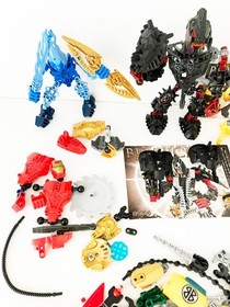 Lego Bionicles Bara Magna Rock Tribe Glatorian Stronius 8984 Various Parts Lot