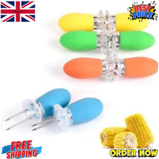 1 /2Pcs Corn Holders Stainless Steel Cob Forks Twin Prong Sweetcorn