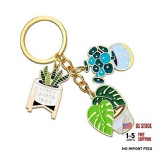 Meimimix Cute Fashion Keychain Ladies Succulent Potted Shaped Keyring Plant