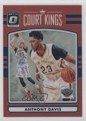 2016-17 Panini Donruss Optic Court Kings Red Prizm 22/99 Anthony Davis #6 d4v