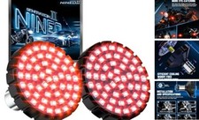 1157 LED Turn Signal Bulbs Red, 2" Bullet Motorcycle Blinkers 500 1157 red