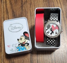New in box Mickey  Minnie Mouse Watch with 2 Interchangeable Bands