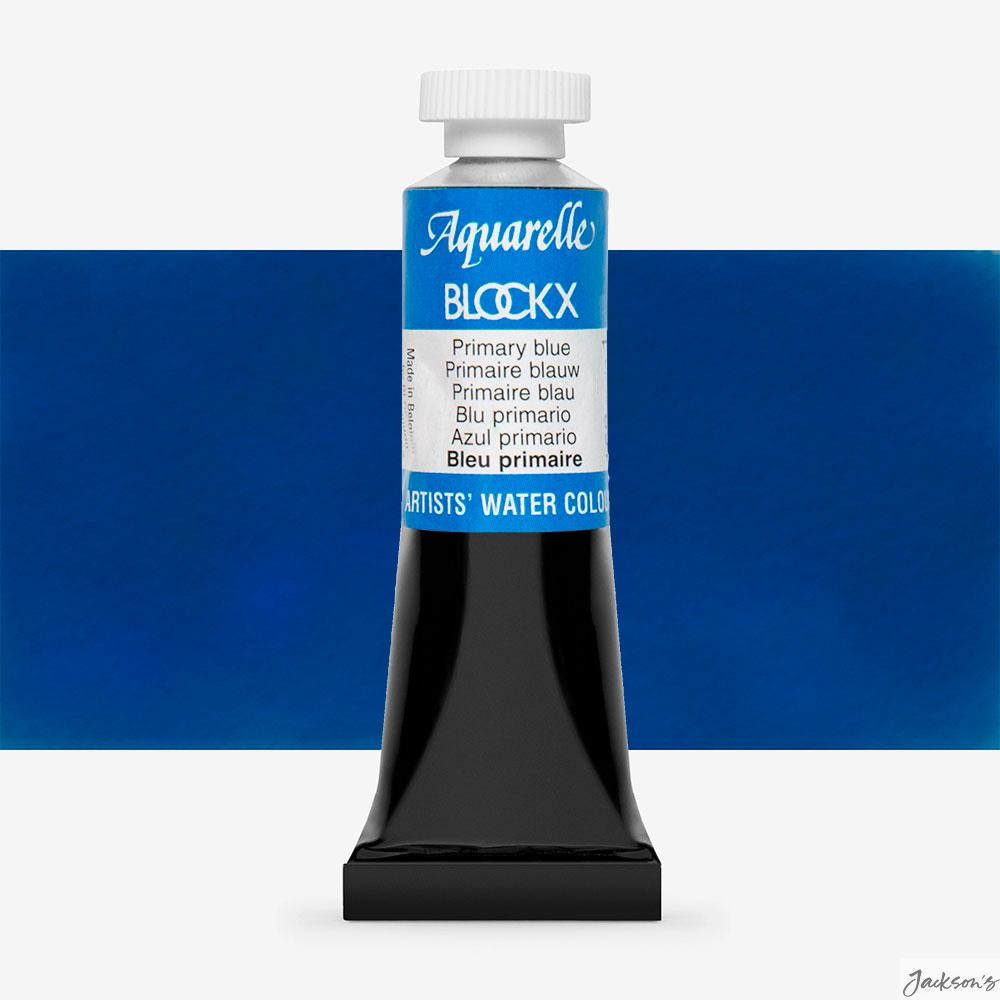 Blockx Watercolour Paint Tube 15ml Primary Blue For Artists Painting