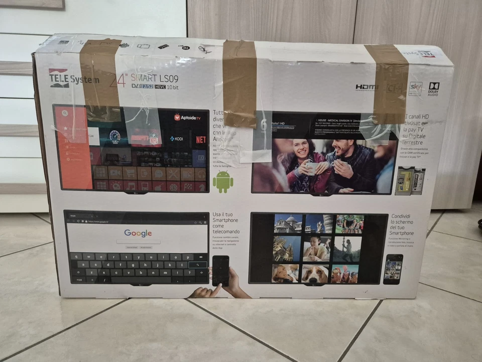 Telesystem TV Televisioni Smart 24 pollici Android Pay 28000141 LED 24"HD DVBT2 - Immagine 2 di 4