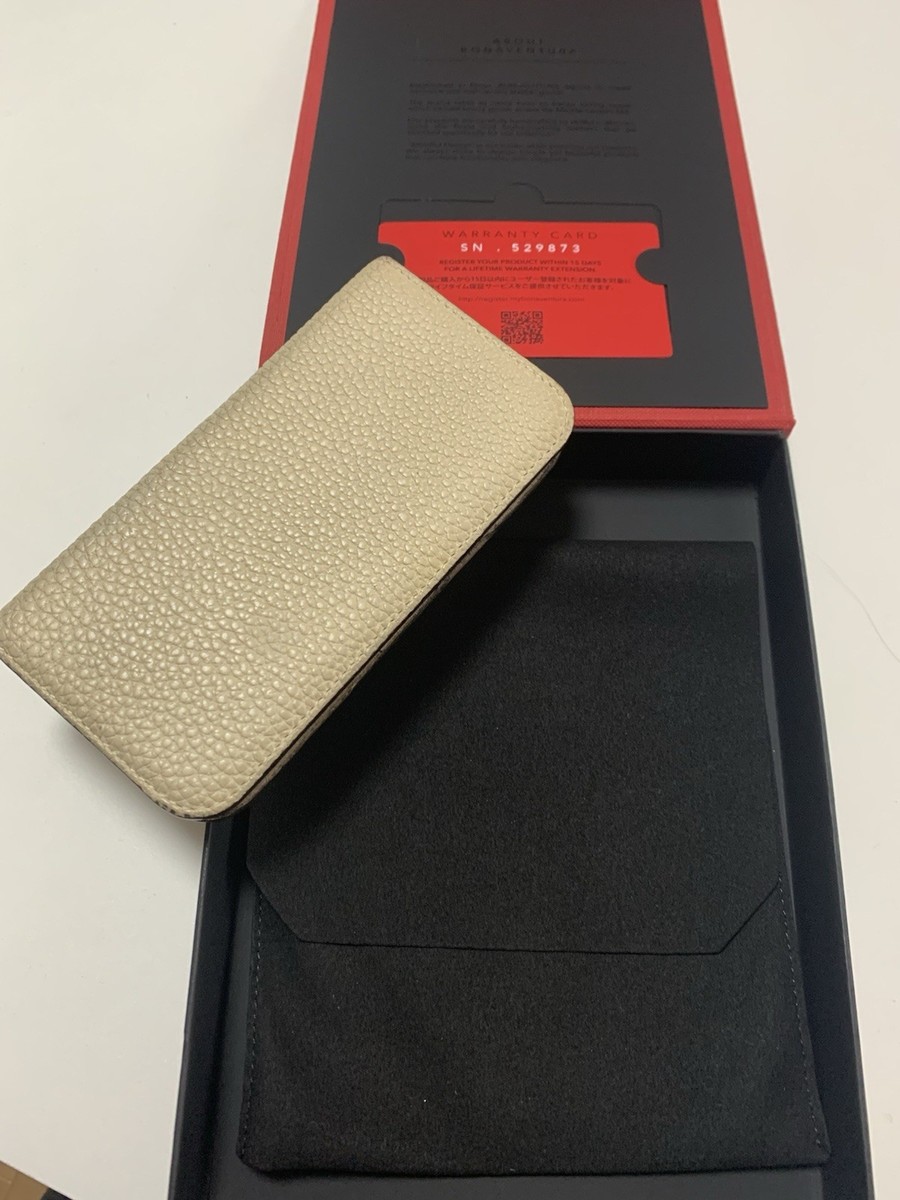 BONAVENTURA Genuine Leather iPhone 13 mini Wallet Case Logo With