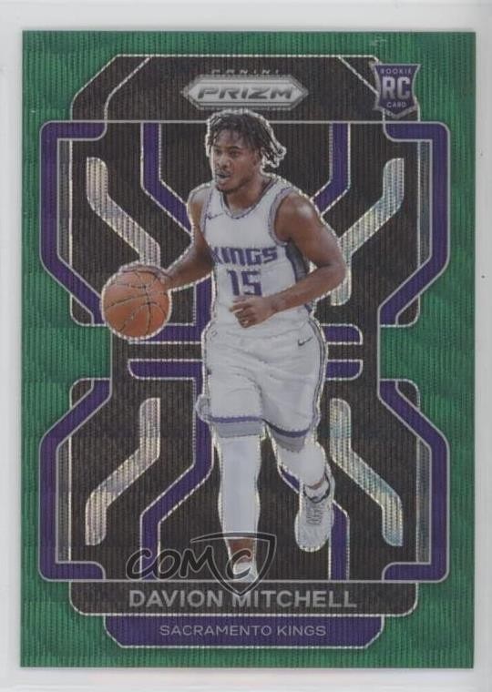 2021-22 Panini Prizm Green Wave Prizm Davion Mitchell #312 14cm
